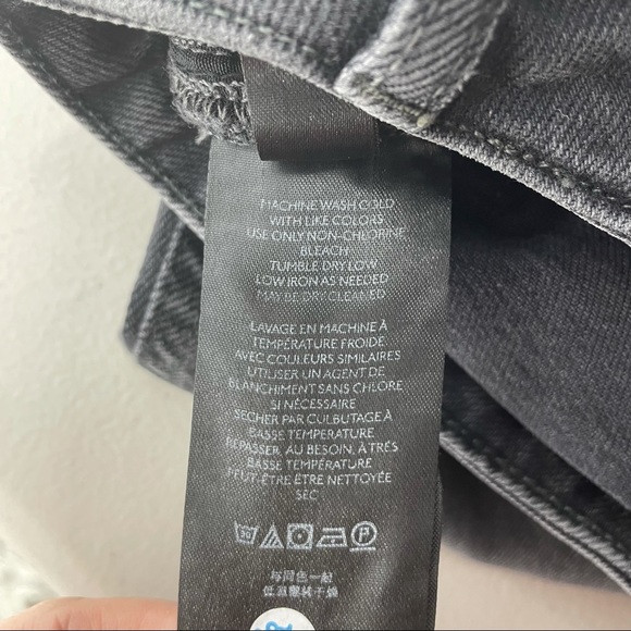 Free People NWT Zuri Mom Jean Dusty Roads Black 28 - Picture 6 of 7